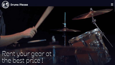 Drums Please | page d'accueil et catalogue